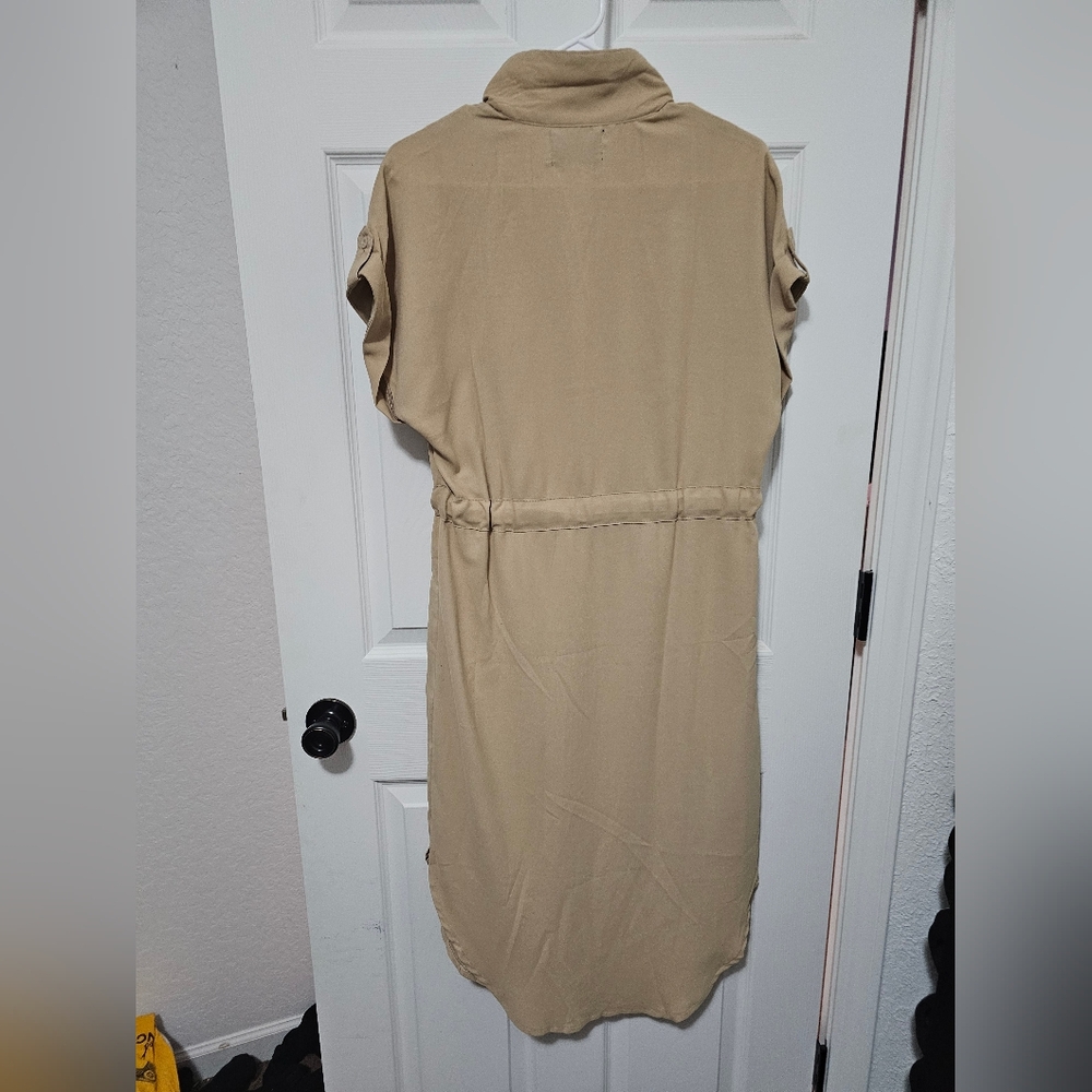 ASOS Beige Button-Up Dress - Picture 4 of 5